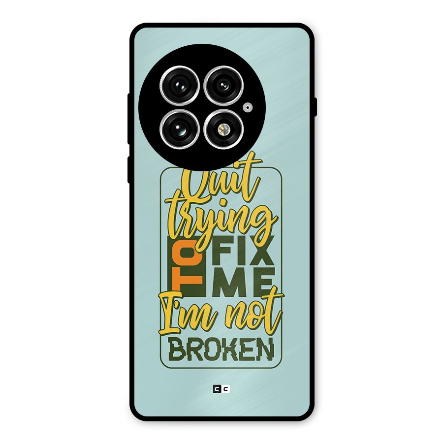 Not Broken Metal Back Case for OnePlus 13