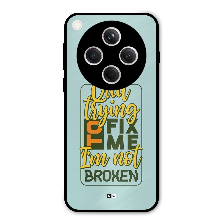 Not Broken Metal Back Case for Oppo Find X8