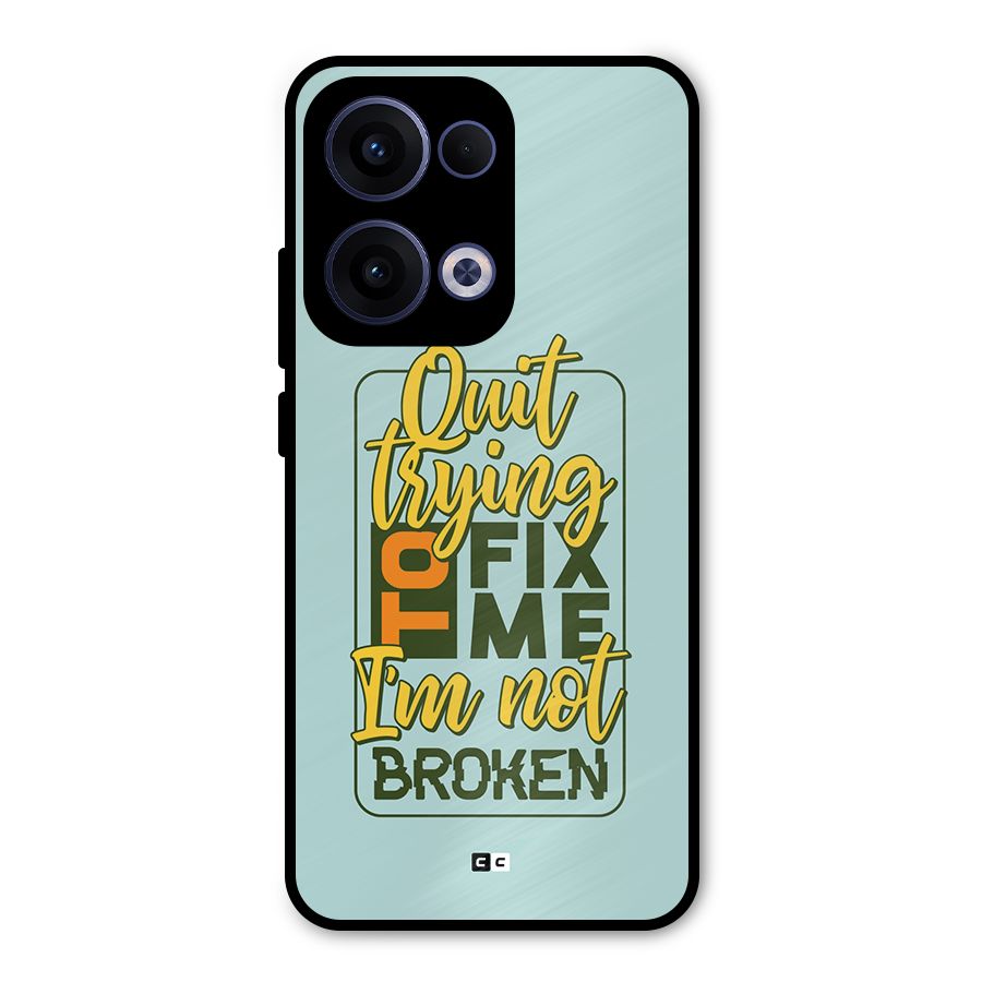 Not Broken Metal Back Case for Oppo Reno13