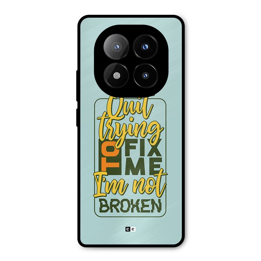 Not Broken Metal Back Case for Redmi Note 14 Pro Plus 5G