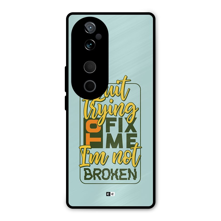 Not Broken Metal Back Case for Vivo T3 Ultra