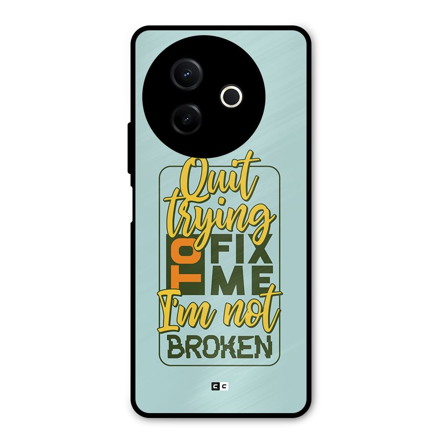 Not Broken Metal Back Case for Vivo Y39