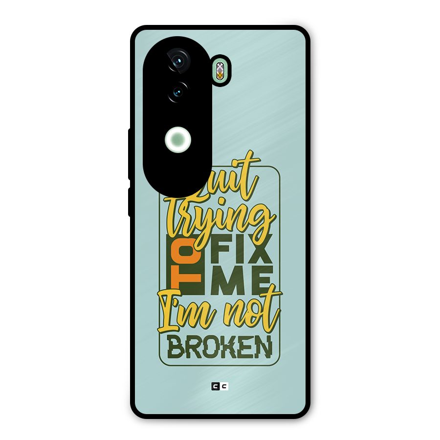 Not Broken Metal Back Case for iQOO Z9s