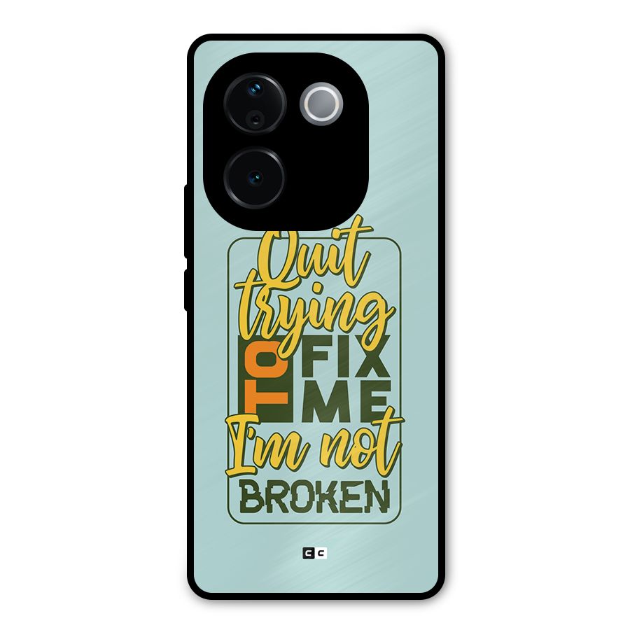 Not Broken Metal Back Case for iQOO Z9s Pro