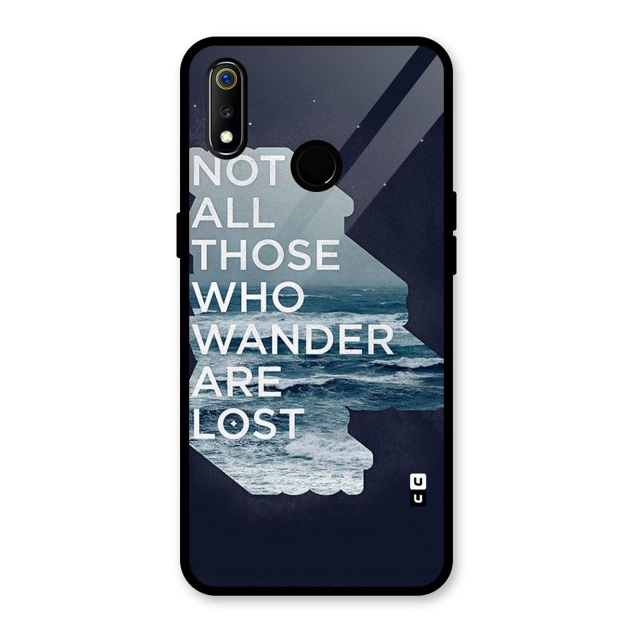 Not Lost Glass Back Case for Realme 3