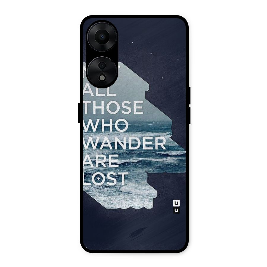 Not Lost Metal Back Case for Oppo A78 5G