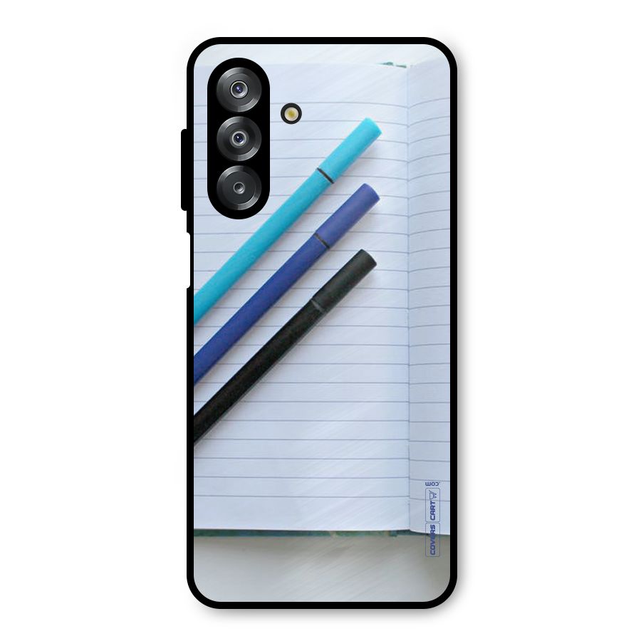 Notebook And Pens Metal Back Case for Galaxy A26
