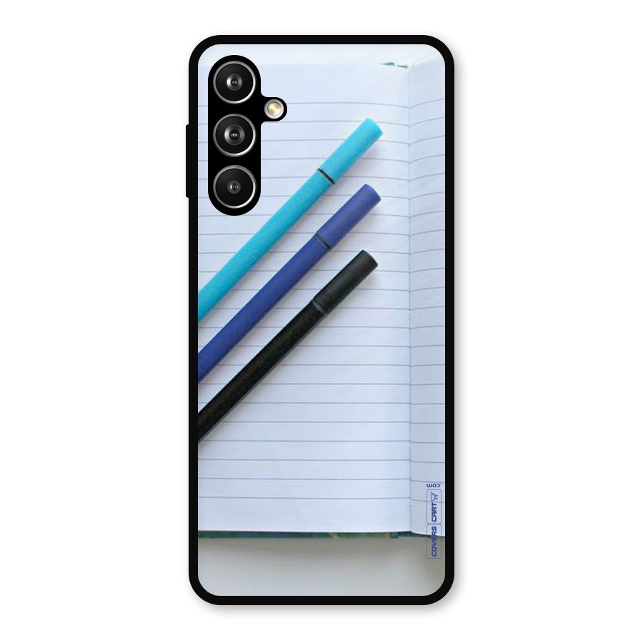 Notebook And Pens Metal Back Case for Galaxy F54