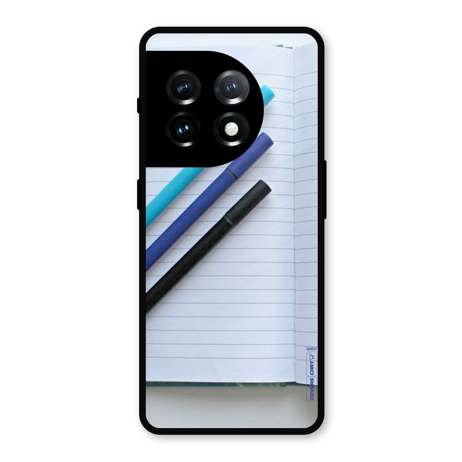 Notebook And Pens Metal Back Case for OnePlus 11