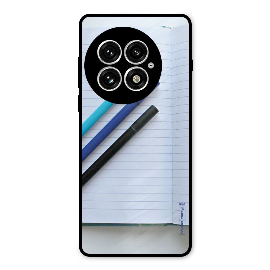 Notebook And Pens Metal Back Case for OnePlus 13