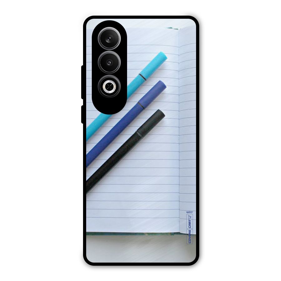 Notebook And Pens Metal Back Case for OnePlus Nord CE4