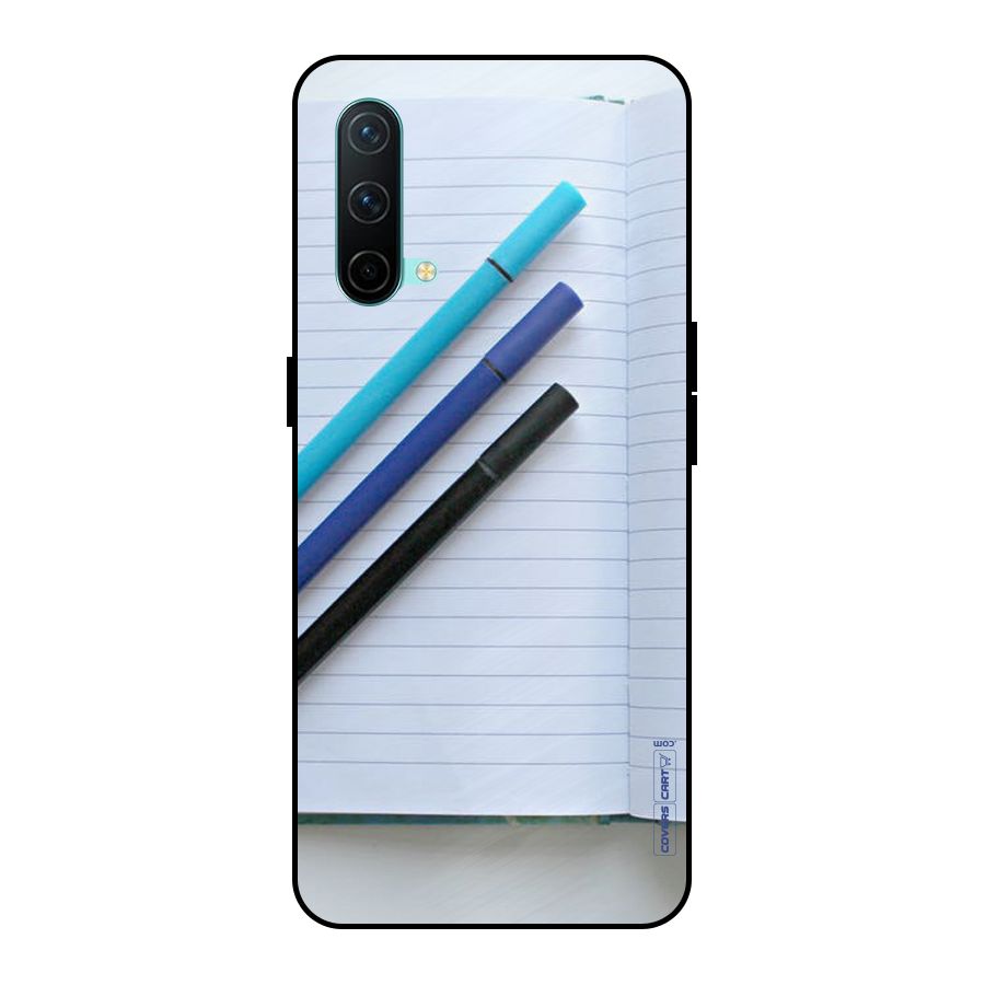 Notebook And Pens Metal Back Case for OnePlus Nord CE 5G