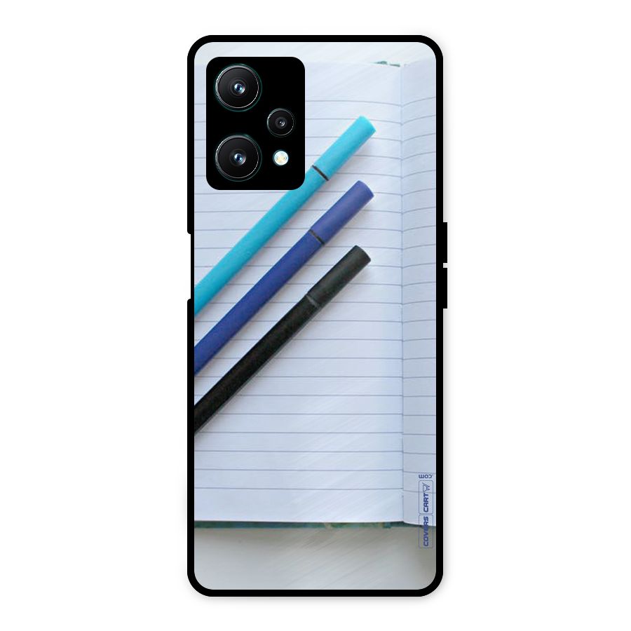 Notebook And Pens Metal Back Case for Realme 9 Pro 5G