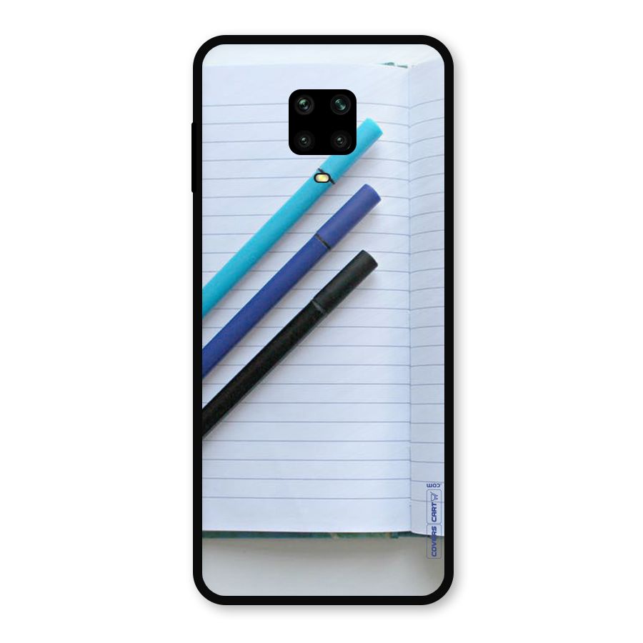 Notebook And Pens Metal Back Case for Redmi Note 10 Lite