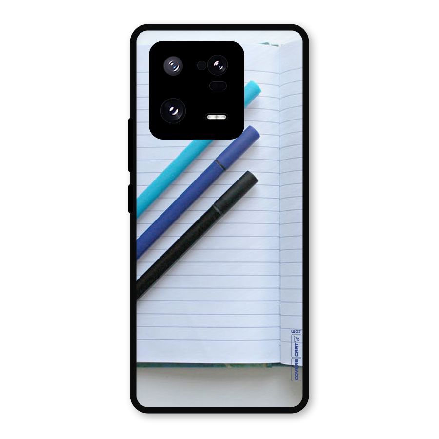 Notebook And Pens Metal Back Case for Xiaomi 13 Pro