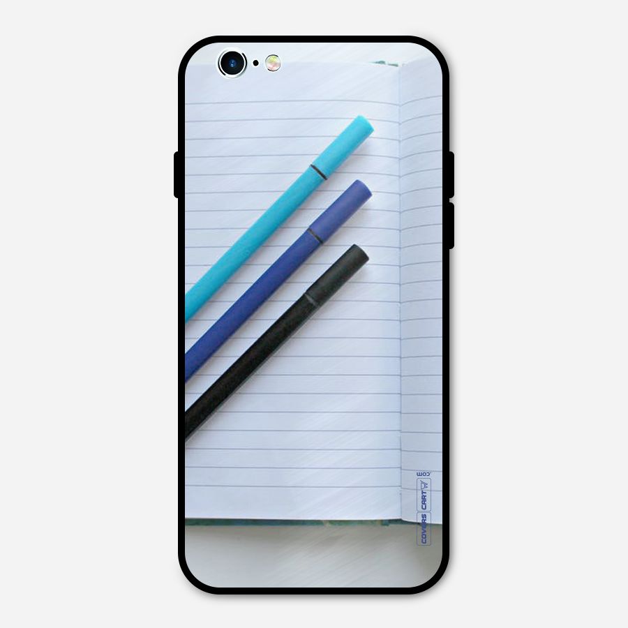 Notebook And Pens Metal Back Case for iPhone 6 6s