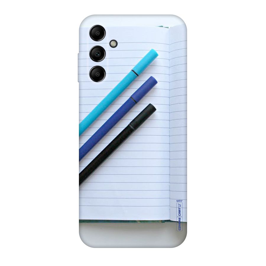 Notebook And Pens Original Polycarbonate Back Case for Galaxy A14 5G