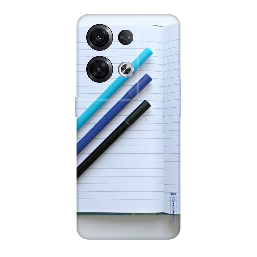 Notebook And Pens Original Polycarbonate Back Case for Oppo Reno8 Pro 5G