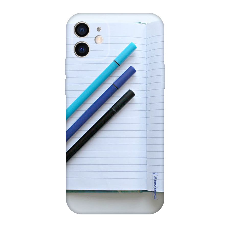 Notebook And Pens Original Polycarbonate Back Case for iPhone 12