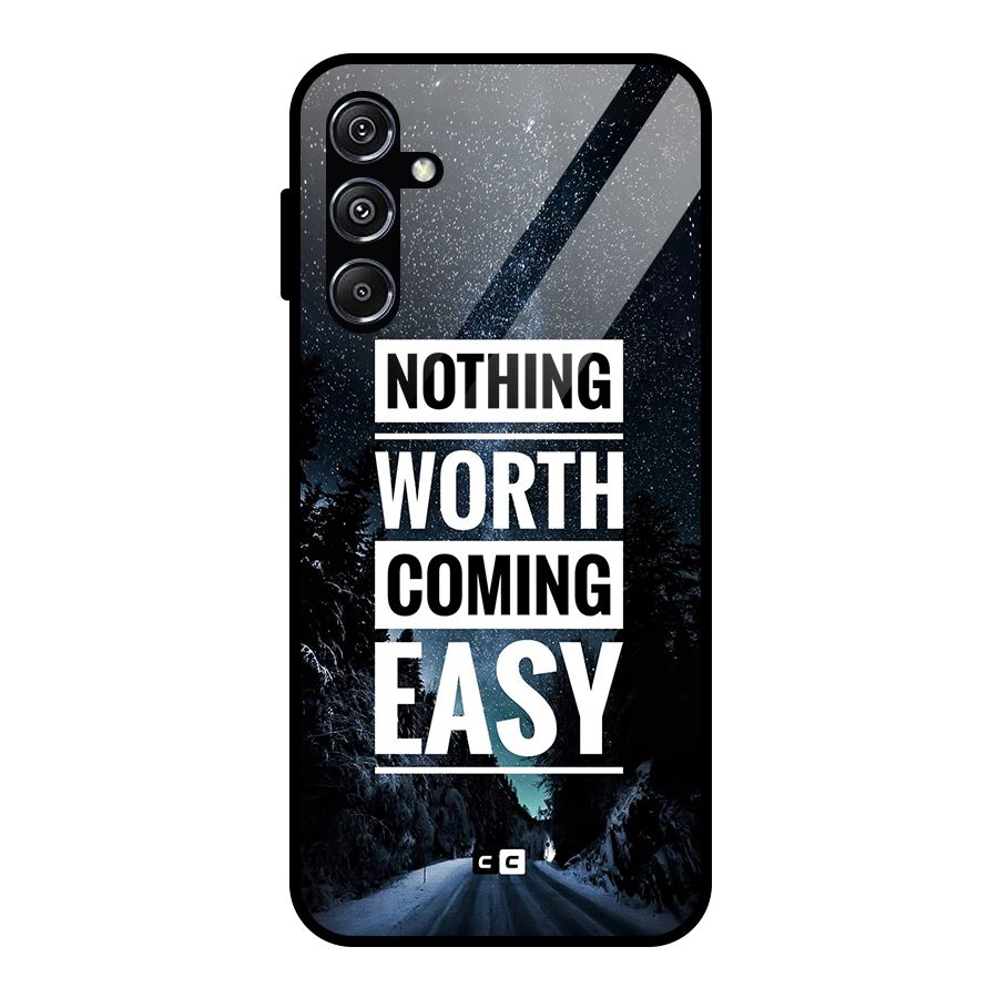 Nothing Worth Easy Glass Back Case for Galaxy M34 5G