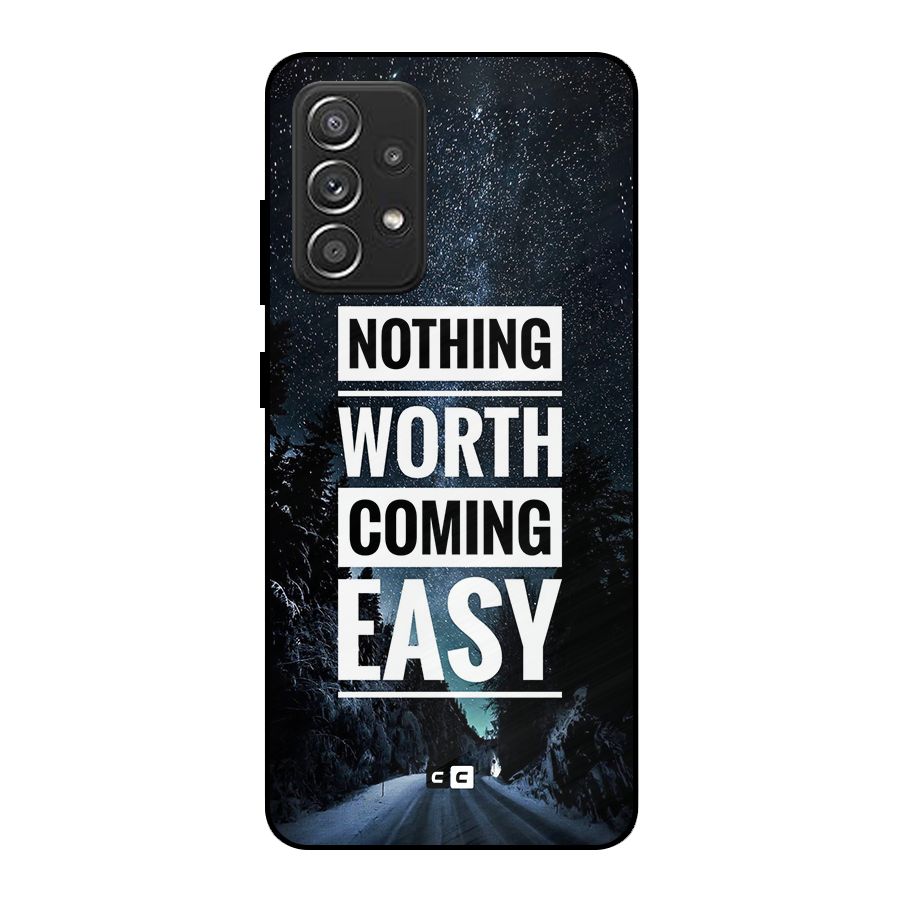 Nothing Worth Easy Metal Back Case for Galaxy A52s 5G