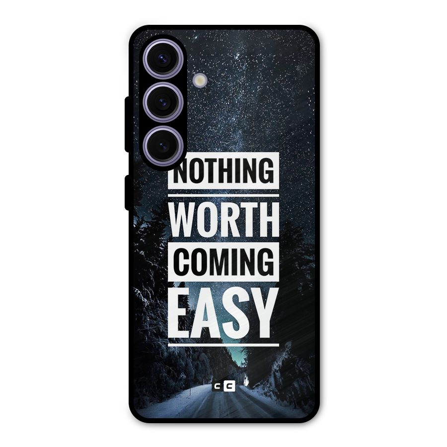 Nothing Worth Easy Metal Back Case for Galaxy S24