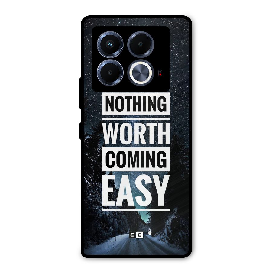 Nothing Worth Easy Metal Back Case for Infinix Note 40 5G