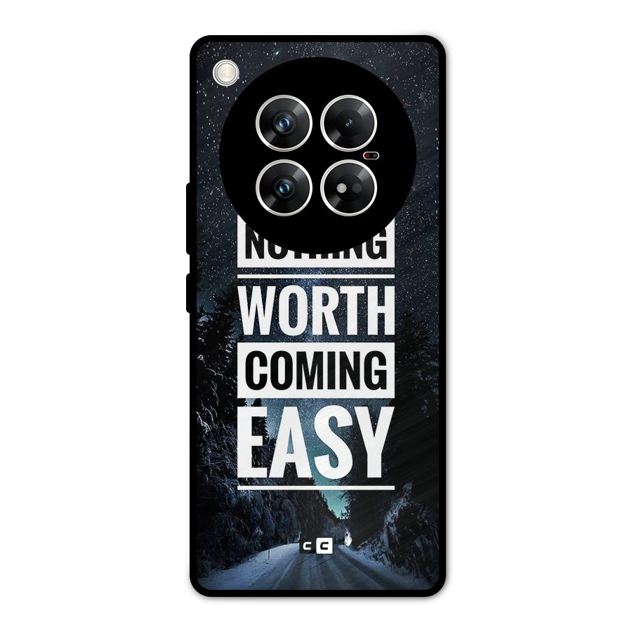 Nothing Worth Easy Metal Back Case for Infinix Zero 40 5G