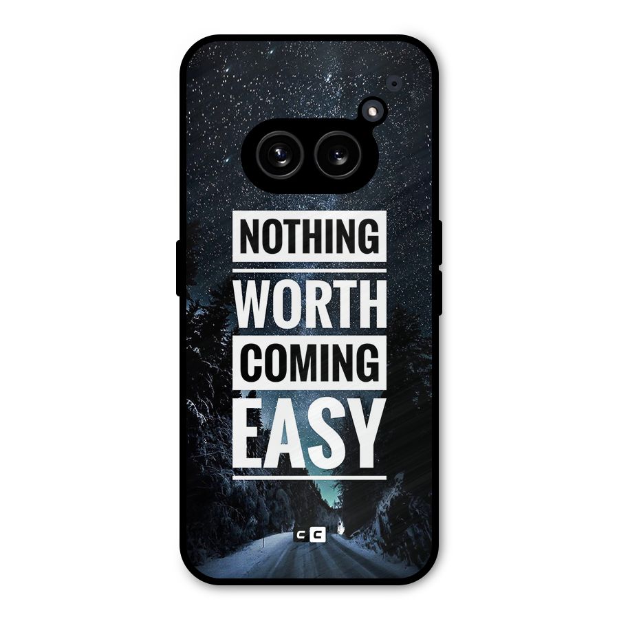 Nothing Worth Easy Metal Back Case for Nothing Phone 2a Plus