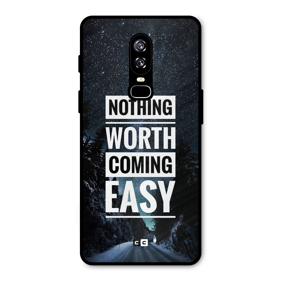 Nothing Worth Easy Metal Back Case for OnePlus 6