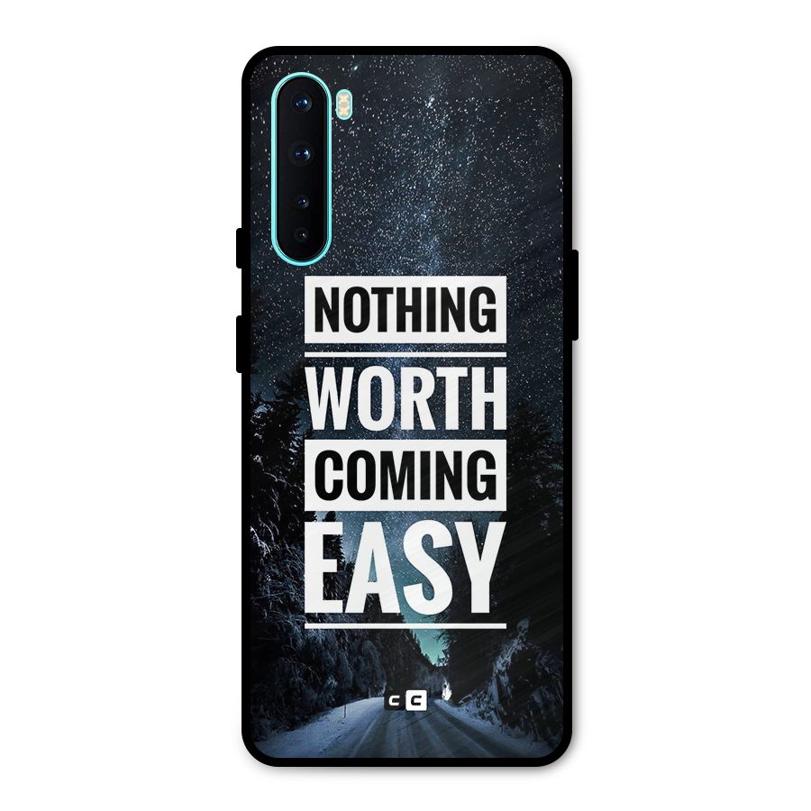 Nothing Worth Easy Metal Back Case for OnePlus Nord