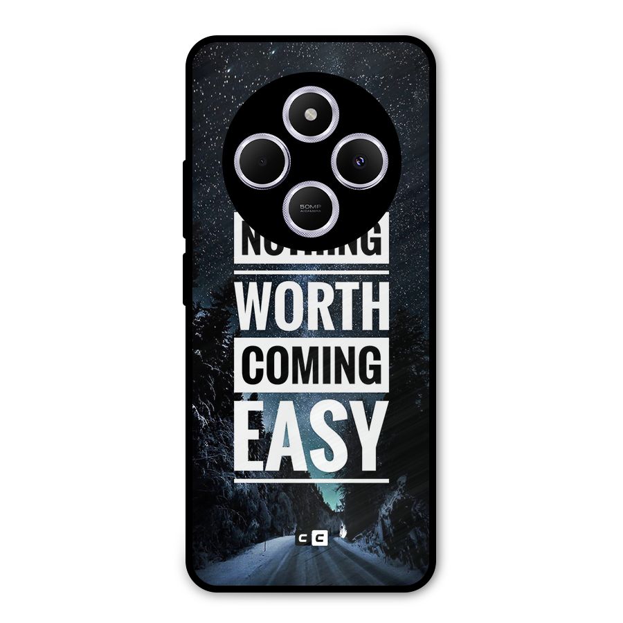 Nothing Worth Easy Metal Back Case for Poco M7