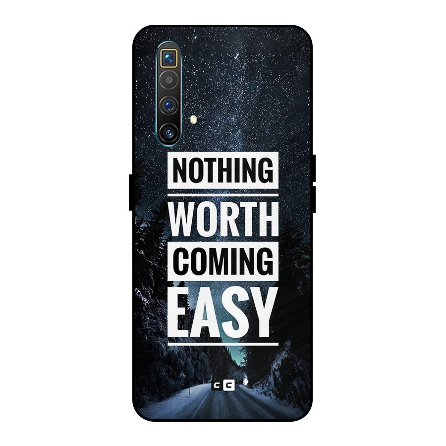 Nothing Worth Easy Metal Back Case for Realme X3 SuperZoom