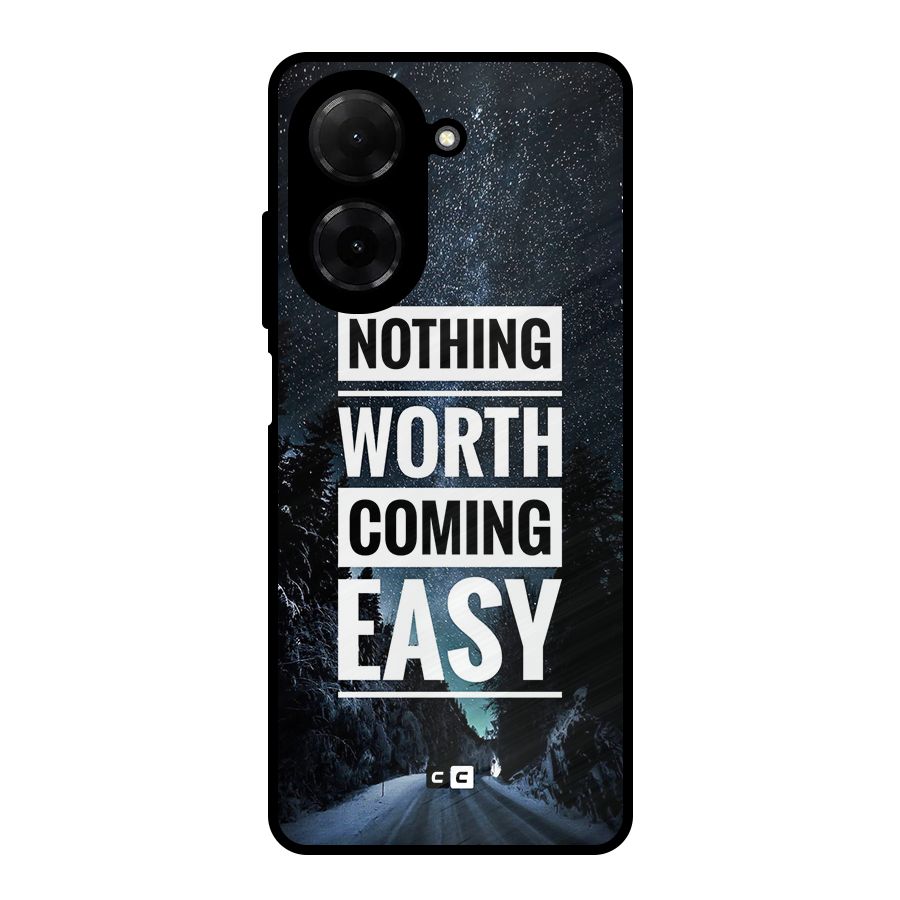 Nothing Worth Easy Metal Back Case for Redmi A5 4G