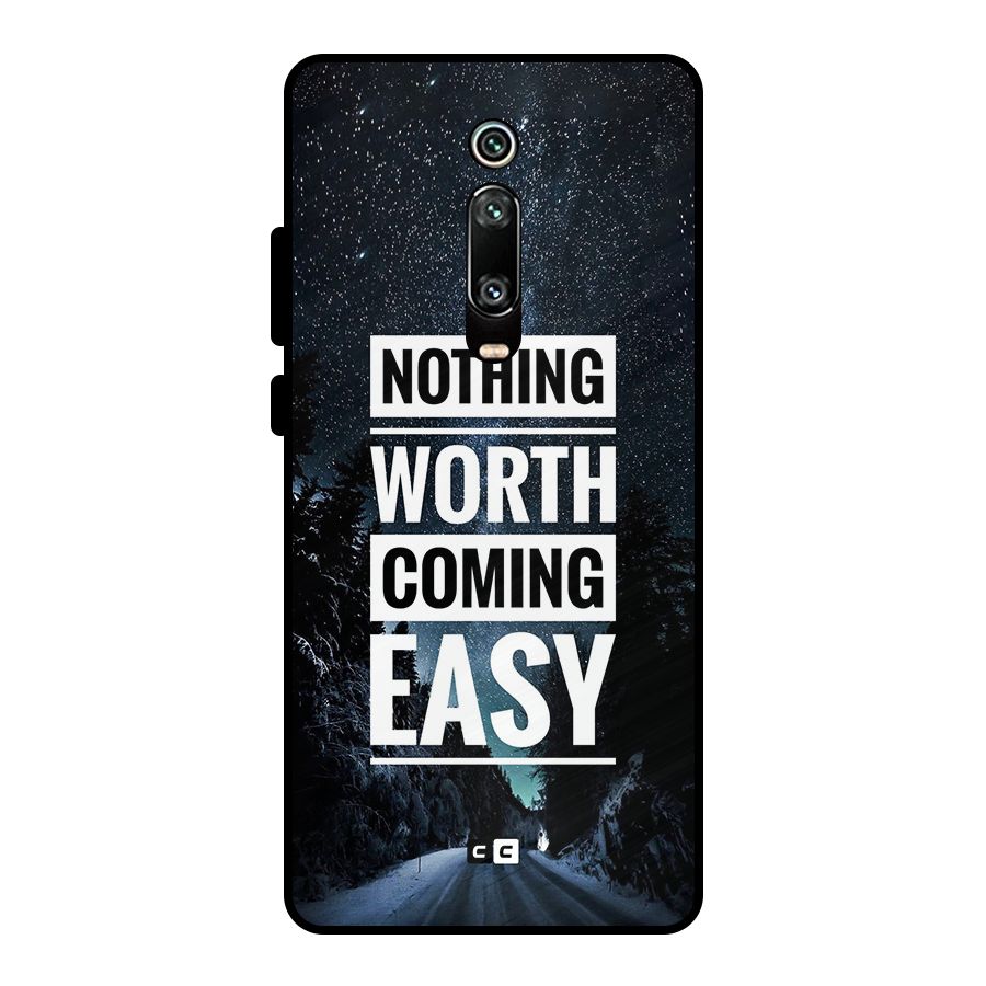 Nothing Worth Easy Metal Back Case for Redmi K20