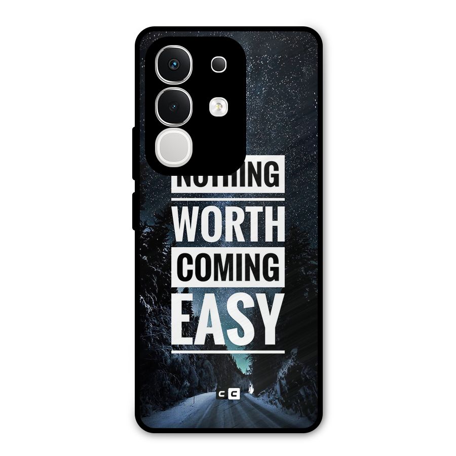 Nothing Worth Easy Metal Back Case for Vivo T4x