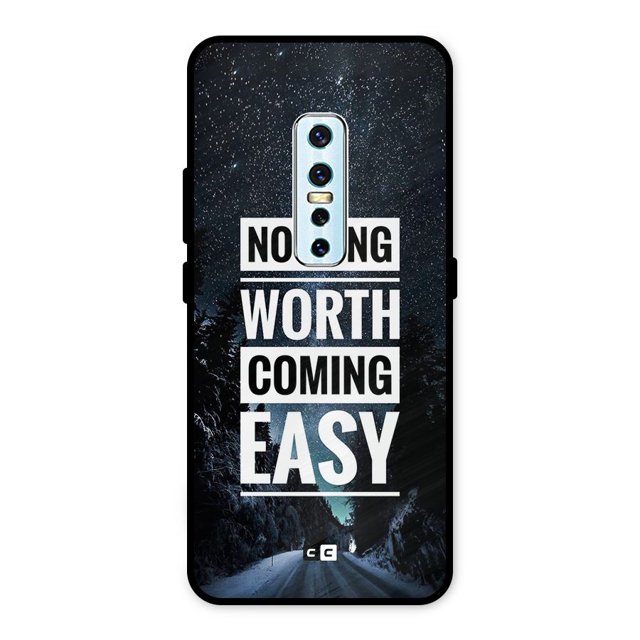 Nothing Worth Easy Metal Back Case for Vivo V17 Pro