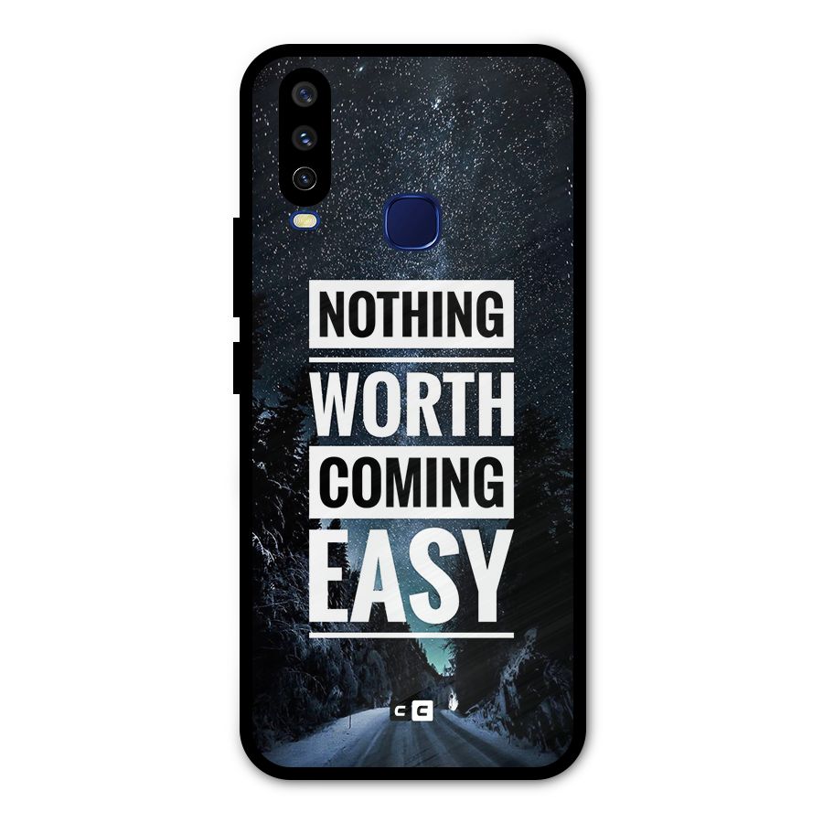 Nothing Worth Easy Metal Back Case for Vivo Y15