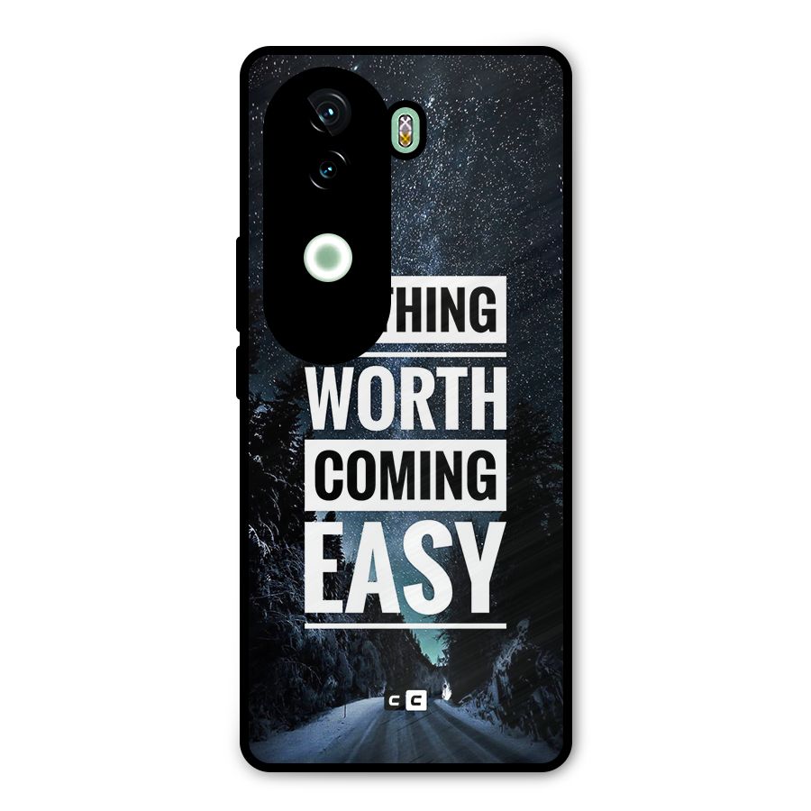 Nothing Worth Easy Metal Back Case for iQOO Z9s