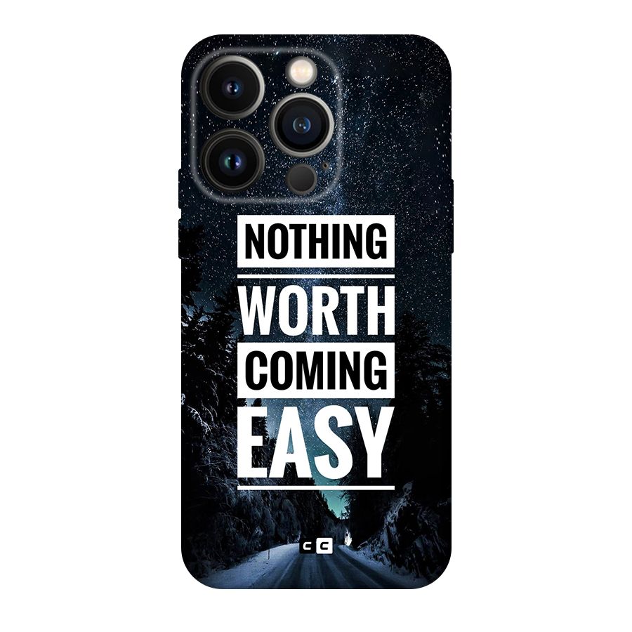 Nothing Worth Easy Original Polycarbonate Back Case for iPhone 14 Pro