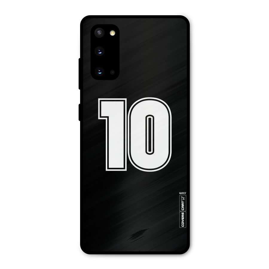 Number 10 Metal Back Case for Galaxy S20
