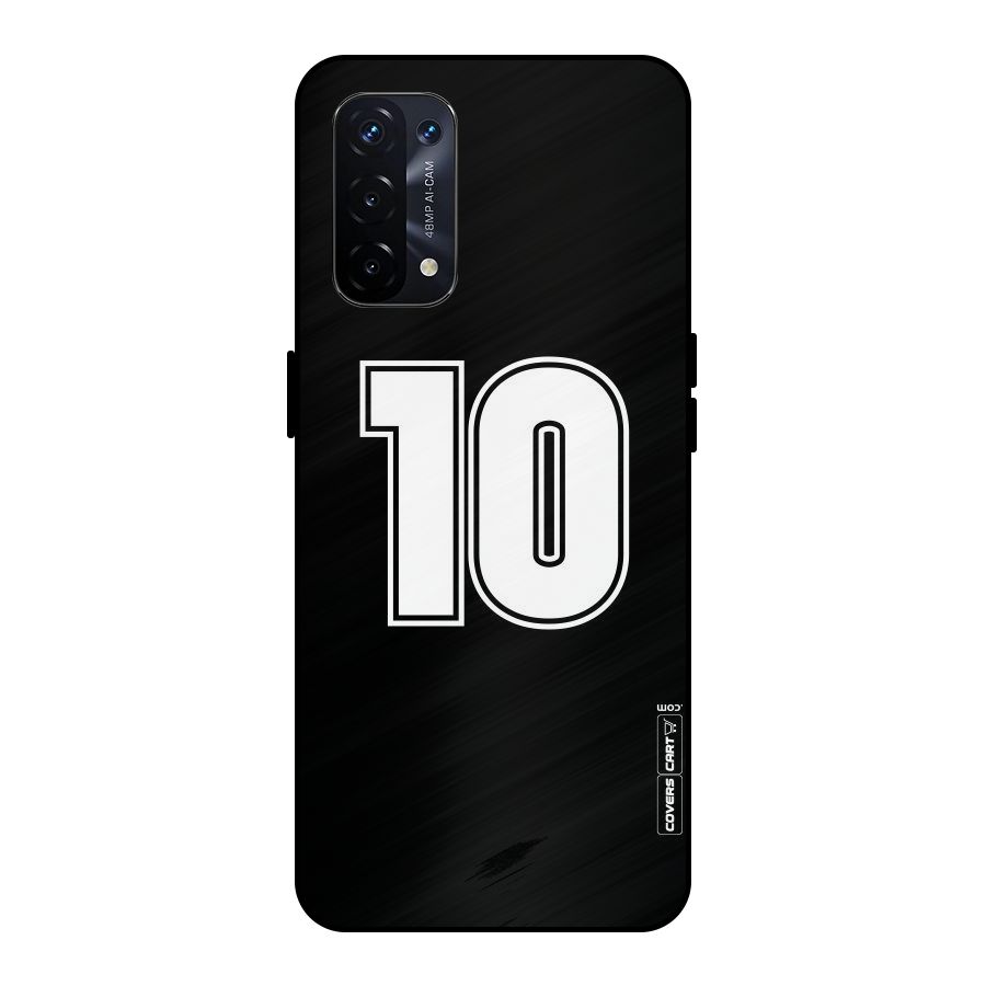 Number 10 Metal Back Case for Oppo A74 5G