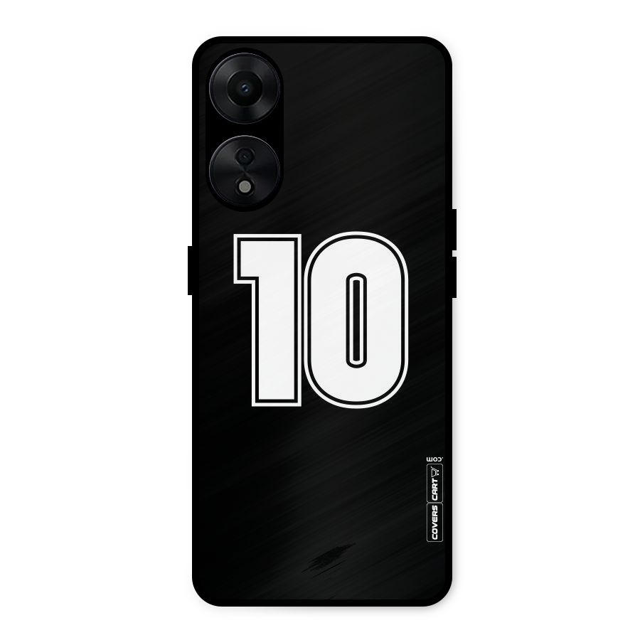 Number 10 Metal Back Case for Oppo A78 5G