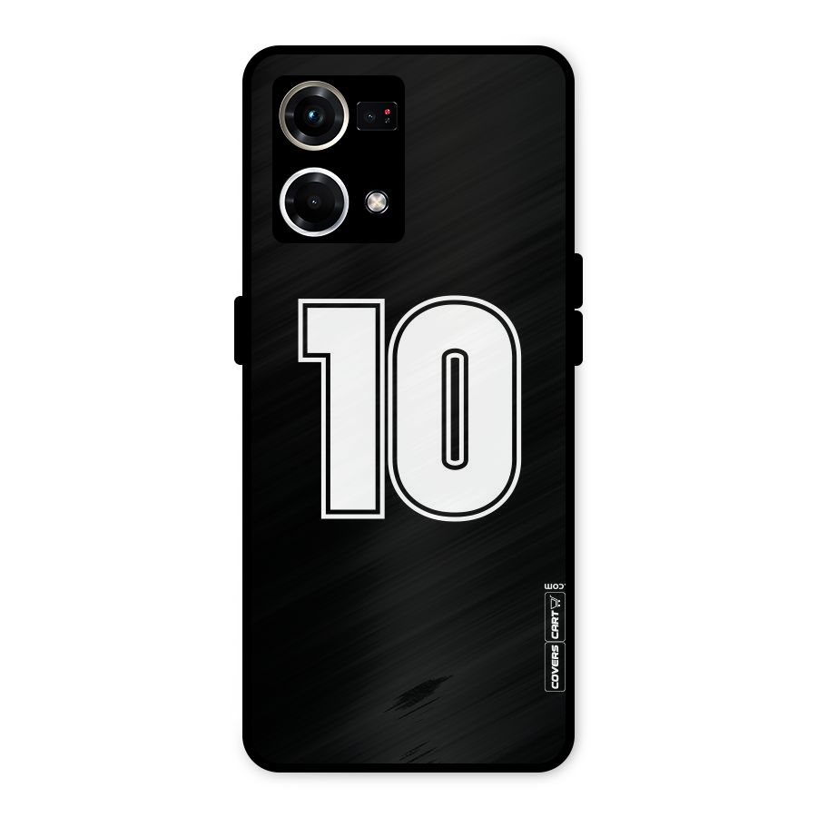 Number 10 Metal Back Case for Oppo F21 Pro 4G