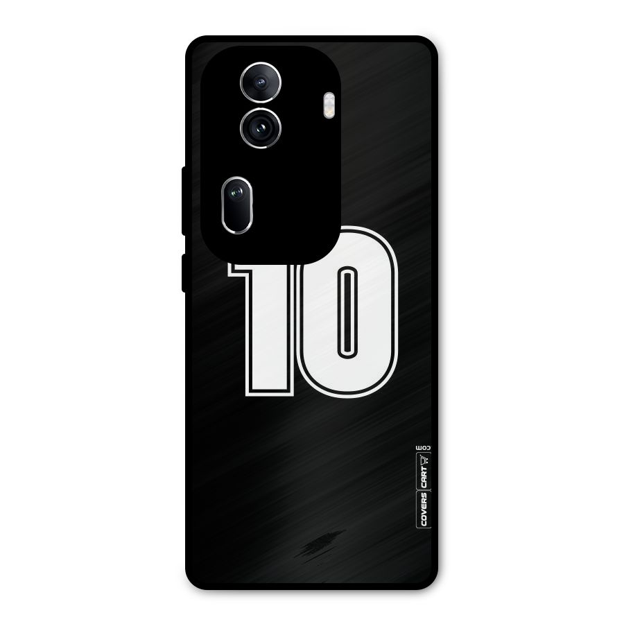 Number 10 Metal Back Case for Oppo Reno11 Pro 5G