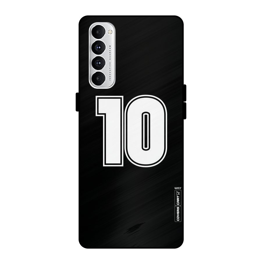 Number 10 Metal Back Case for Oppo Reno4 Pro