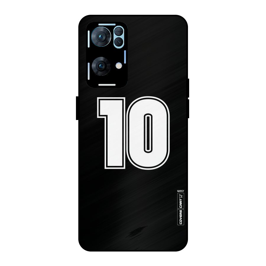 Number 10 Metal Back Case for Oppo Reno7 Pro 5G