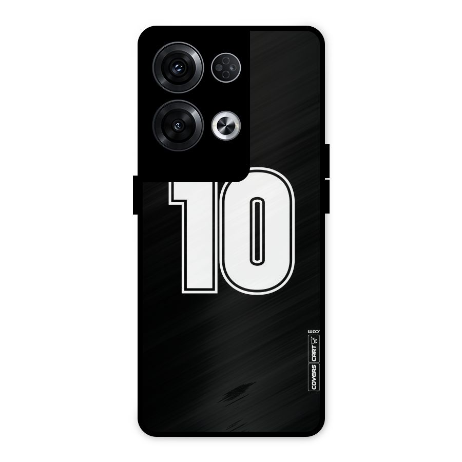 Number 10 Metal Back Case for Oppo Reno8 Pro 5G