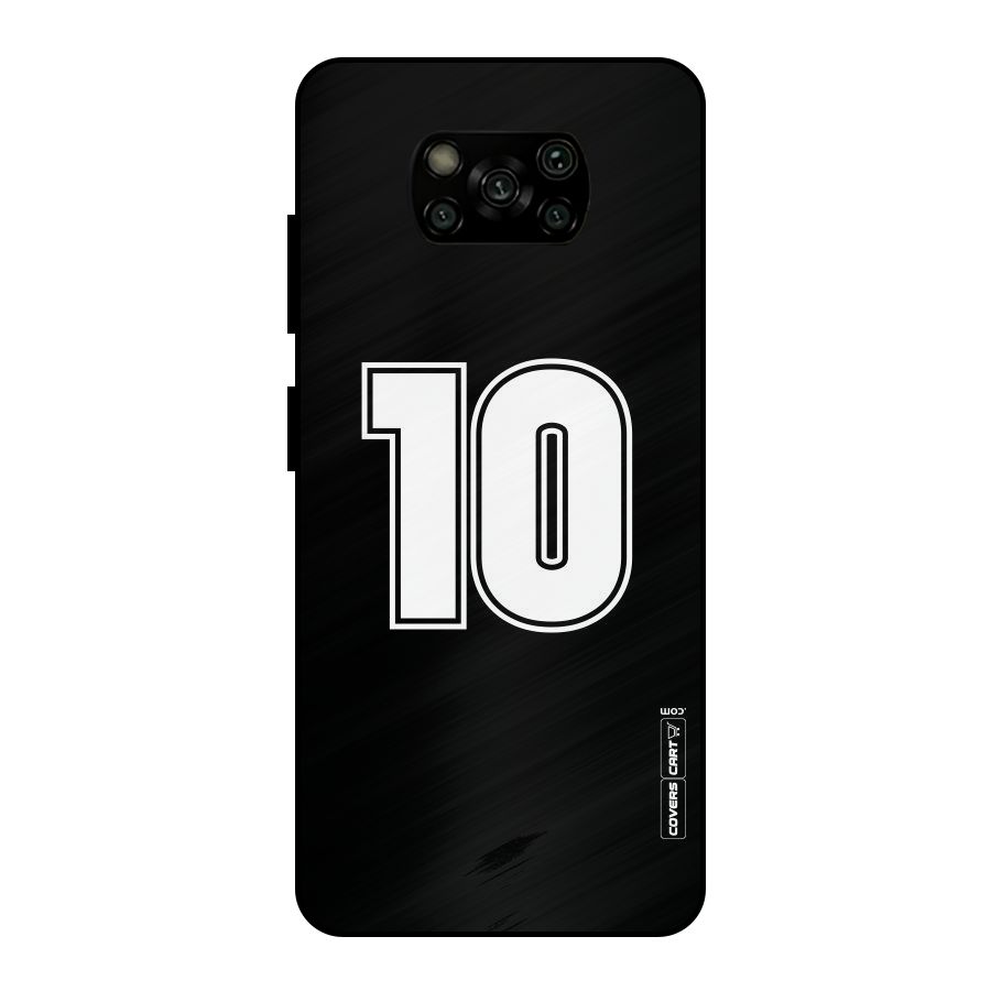 Number 10 Metal Back Case for Poco X3