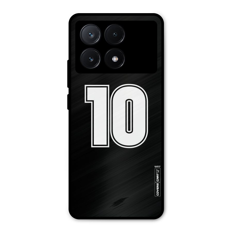 Number 10 Metal Back Case for Poco X6 Pro